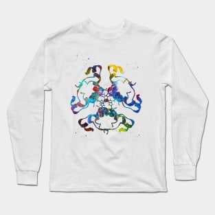 Insulin Structure Long Sleeve T-Shirt